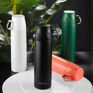 The New One-Cover Dual-Purpose <b>Thermos</b> Outdoor Portable Sports 304 Stainless Steel Cold <b>Cup</b> - Product Image 3