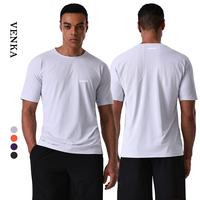 Kaos Olahraga Pria Ukuran Besar Ringan 2026, Tanpa Jahitan, Cepat Kering, Bernapas, Model Longgar, Cocok untuk Olahraga
