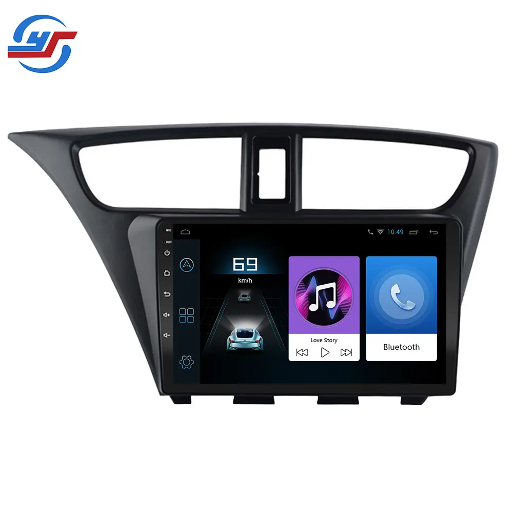 9Inch 1+16G Multimedia Function Carplay Car Stereo Android Car Radio For Honda Civic Europe 2012 2013 2014 2015 2016 2017