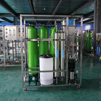 Machine de traitement de l'eau par osmose inverse 500L avec membrane RO, sable de quartz, charbon actif et résine pour eau pure et potable directement, et eau douce