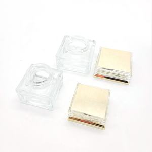 Contenedor de crema corporal para cuidado de la piel de lujo, tarro cosmético de vidrio, embalaje Square20ml, 30 Ml, 50ml con tapa dorada, crema de plástico para el cuidado de la piel KZ - Product Image 2