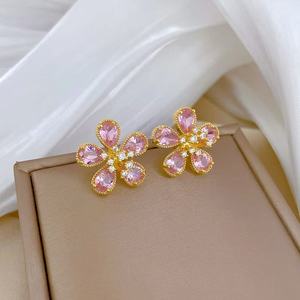 Collar con Colgante de Flor y Cadena de Eslabones Chapado en Rodio con Lazo Rosa y Circonita, Ideal como Regalo para <span class=keywords><strong>Mi</strong></span> <span class=keywords><strong>Hija</strong></span> - Product Image 5