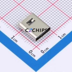 TYPE-C 6P LCH10.0 108 USB Connector Through hole Component (THT) Connector Type-C Female Through Hole 6P - Product Image 1