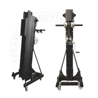 Système de sonorisation pliable TECH TEAM TL-800 8m Argent/Noir avec enceinte Line Array pour événements extérieurs et support de levage