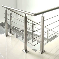 Poteau de balustrade de balcon en métal XYF pour décoration intérieure et extérieure, main courante en acier inoxydable, usine chinoise