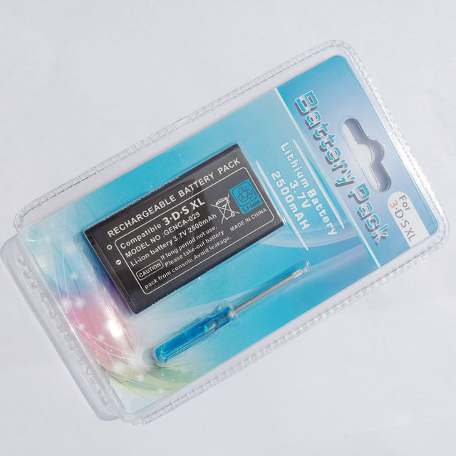 3.7V 2500mAh High Capacity Replacement Rechargeable Battery Pack for Nintendo 3DSXL/New 3DSXL/ 3DS LL/New 3DS LL Console