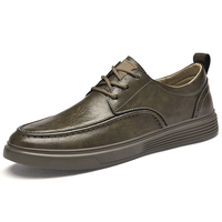 Chaussures de skateboard pour hommes baskets chaussures de skate mode cuir bas à lacets appartements rétro fait à la main léger respirant