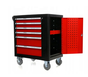 Chariot à outils en acier laminé à froid certifié CE, 7 tiroirs, 420 pièces, coffre/chariot de rangement, armoire roulante, capacité de charge de 200 kg, automatique - Product Image 3