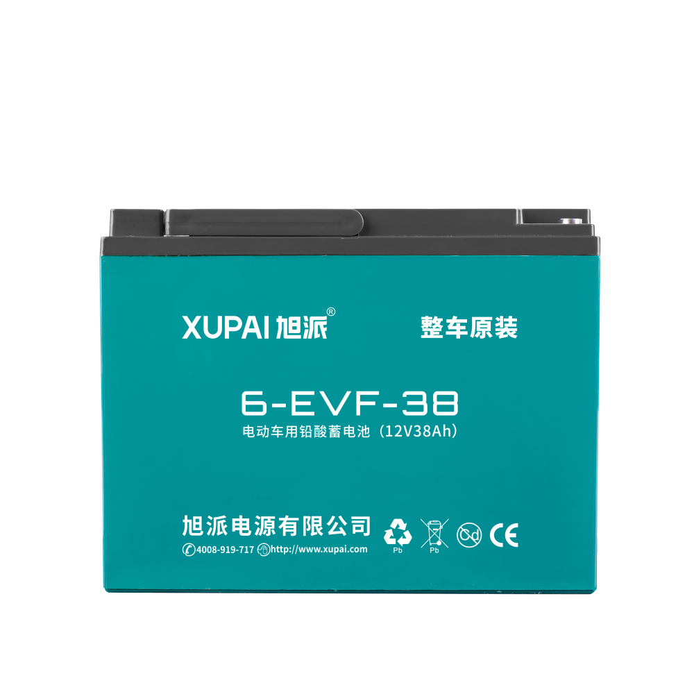 XUPAI 6-EVF-38 Deep Cycle Battery 38Ah for E-Bikes and Scooters