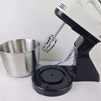 Blender makanan 7 kecepatan dapur terlaris Blender tangan mixer listrik dengan mangkuk baja tahan karat