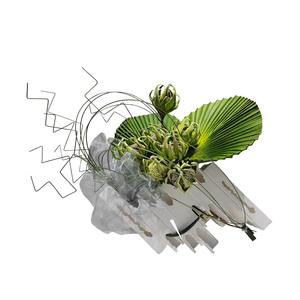 Feuilles <span class=keywords><strong>de</strong></span> palmier artificielles en mousse, bouquets <span class=keywords><strong>de</strong></span> mariage pour centres <span class=keywords><strong>de</strong></span> table, arrangements, fête prénuptiale, décorations <span class=keywords><strong>de</strong></span> fête à domicile - Product Image 3