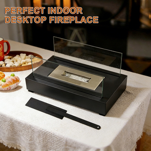 Chimenea Portátil <span class=keywords><strong>de</strong></span> Bioetanol Cookwin para Exteriores, Rectangular, <span class=keywords><strong>de</strong></span> Sobremesa - Product Image 5