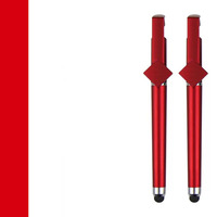 Stylo publicitaire multifonctionnel 2026 en plastique avec support de téléphone portable, impression de code QR, stylet et stylo gel personnalisable avec LOGO