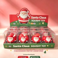 Jouet en caoutchouc souple Père Noël, blocs de construction, cadeau de Noël, anti-stress, décompression, boule artisanale pour adolescents