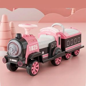 Trenino Elettrico per <span class=keywords><strong>Bambini</strong></span> a Doppia Trazione Ricaricabile Biposto Giocattolo a Batteria con Telecomando Trattore con Doppio Rimorchio - Product Image 2