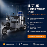 Aspirateur industriel électrique haute vitesse à trois roues, 2100W, batterie 80Ah, pour usage commercial
