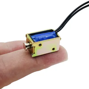 Электромагнитный Мини-ход постоянного тока SQ0421, 5 В, 6 в, 12 В, 24 В, 4 мм, 5 мм, нажимной Электромагнит