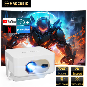 Proyector de Bolsillo Certificado con Sistema Operativo TV Inteligente, Resolución 720P, Altavoces Integrados, HY300 GT 400 ANSI, Corrección Trapezoidal Automática, WiFi - Product Image 1