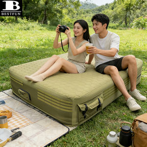 Colchón Inflable Doble Resistente con Bomba <span class=keywords><strong>El</strong></span>éctrica Integrada, Cama Elevada de 40 cm para Acampar al Aire Libre y para Invitados en <span class=keywords><strong>el</strong></span> Hogar - Product Image 3