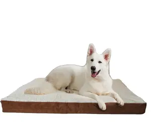 पालतू कुत्ता बिल्ली Kennel टोकरा के लिए आर्थोपेडिक बिस्तर तकिया चटाई पैड आरामदायक नरम फोम-एक्स्ट्रा लार्ज