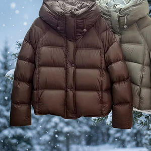 2026 New Women Cotton Padded <b>Jacket</b> Winter Short Hooded Loose Cotton Coat Korean Women Parkas Coat Solid Outwear Women Puffer - Product Image 3