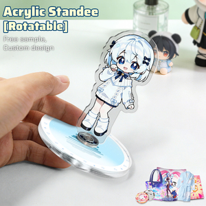 อะคริลิคสแตนดี้หมุนได้ สินค้าลิขสิทธิ์การ์ตูนแบบกำหนดเอง เป็นมิตรกับสิ่งแวดล้อม อนิเมะและเคป๊อป การ์ตูน ความรัก ดนตรี อะคริลิคสแตนดี้ - Product Image 2