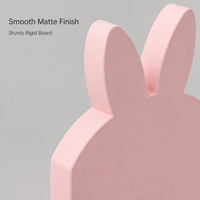 Boîte cadeau en forme de lapin de Pâques, logo personnalisé, finition mate, pour chocolats et bonbons, emballage cadeau de fêtes, vente en gros, directement de l'usine