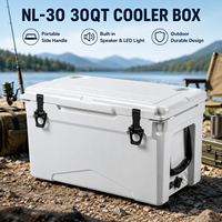 Glacière isotherme rigide portable 30QT pour pique-nique familial, personnalisable avec logo, robuste, OEM ODM, vente en gros