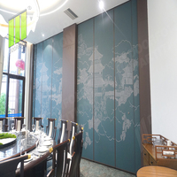 Cloison acoustique coulissante et pliante pour restaurant, espace de restauration flexible