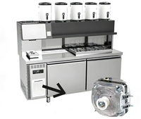 Moteur de ventilateur de refroidissement à roulement à billes en fil de cuivre à enroulement de pièces haute efficacité 5W 10W 16W