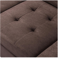 Brown L-Form Sofa Sofa Set Möbel Wohnzimmer 3 2 1-Sitzer verwendet billige Sofa modulare moderne Möbel Luxus elegant