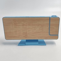 Réveil projecteur LED moderne et simple avec thermomètre et calendrier, affichage à grandes lettres pour chambre à coucher
