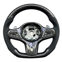 Volant en cuir Nappa semi-perforé en fibre de carbone pour BM/W G20 G30 LCI 2022-2024 M Sport Remplacement OEM