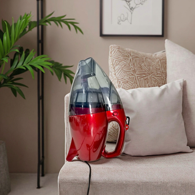 Electric Pet Hair Handheld Vacuum Cleaner HEPA Filter Dry Blow 200 AW Suction 90 Min Runtime Lightweight Bagless Household