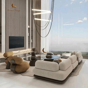 Divani per Soggiorno di Villa, Design Moderno Curvo, Arredamento per Salotto, Divano Componibile di Lusso in Stile Italiano - Product Image 6