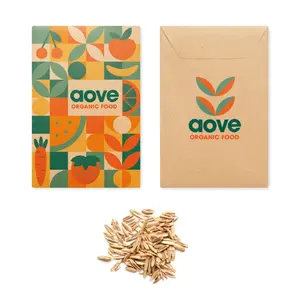 Enveloppe en papier kraft avec graines, merchandising durable - Product Image 1