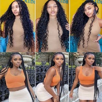 Extension de cheveux humains en vrac ondulés et humides pour tressage sans trame vague profonde en vrac