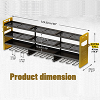 Organisateur d'outils électriques Support de rangement mural pour garage Support de perceuse sans fil Étagère utilitaire robuste à 4 niveaux