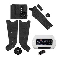 Appareil professionnel de pressothérapie pneumatique à 8 chambres pour drainage lymphatique complet du corps (bras, taille et jambes)