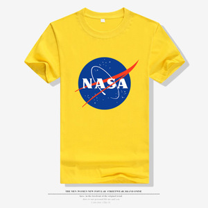 T-shirt casual in cotone con stampa Galaxy Earth dell'astronauta americano della <span class=keywords><strong>NASA</strong></span>, girocollo, mezza manica, vestibilità ampia, per coppia, top sportivo - Product Image 3