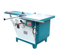 Scie circulaire universelle inclinable pour le travail du bois, 45/90 degrés, 3/4/5,5 kW, avec table coulissante pour la découpe de panneaux