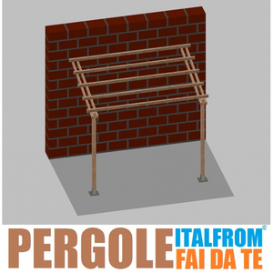 Pergola de jardin en bois de pin imprégné 2 x 3 x 2,5 m Supports à visser Montage facile Arche pour décorations de jardin - Product Image 1