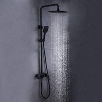 Nouveau Design Salle De Bains Lumineux Showroom Chaud Froid Eau Douce Pluie Mélangeur Bain & Douche Robinet Ensemble