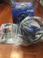 Volante de Carreras Multiplataforma para P4, Xbox, Switch, Android TV, Diseño Ondulado, Respuesta Real, Fácil Configuración
