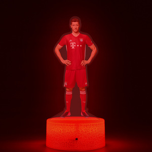Led UV in cầu thủ bóng đá 3D ánh sáng ban đêm màu sắc thay đổi đèn cạnh giường ngủ cho trẻ em phòng bóng đá fan hâm mộ Quà Tặng - Product Image 4