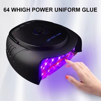 Nouvelle Arrivée 2026 – Lampe à Ongles Professionnelle Sans Fil 64W Pro Cure à Double Lumière UV/LED Rechargeable pour Séchage de Gel, Idéale pour Salon de Manucure