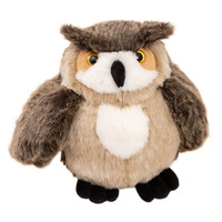 Peluche Hibou à Poils Longs Réaliste – Personnalisable et Vente en Gros – Jouet Animal Ultra Doux en Tissu Cousu Délicat – Décoration de Maison et Cadeaux de Fêtes