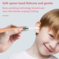 Lampe de poche LED Nettoyeur d'oreille Endoscope Penlight Spoon Cleaning Ear Curette Light Spoon with Magnifier Ear Wax Removal