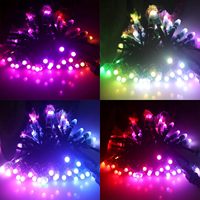 WS2811 LED String Pixels Étanche RGB Pleine Couleur 12mm DC12V Adressable Digital Lights IP68 PVC pour Paysage 500/1000pcs
