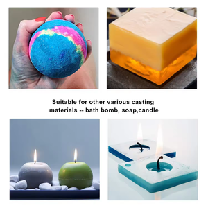 Moule en silicone pour résine, lot de 5, pour sous-verres géodes DIY, artisanat fait main, pour art en résine époxy, décoration intérieure - Product Image 5